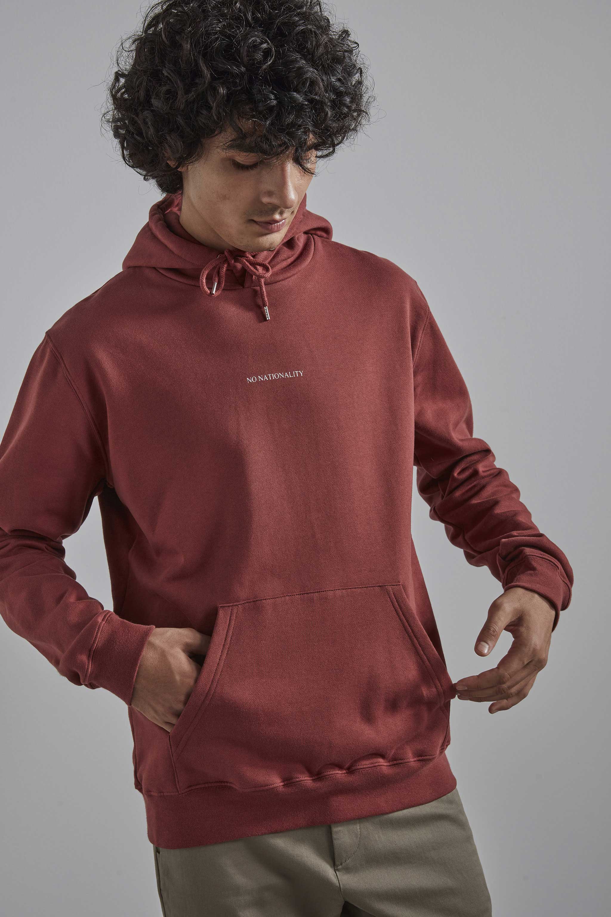 Barrow Print 3385 men's hoodie - Burned Red #542 - Buy online at NN07®